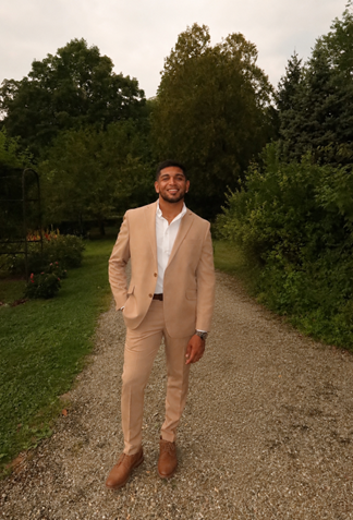 Suraj smiling