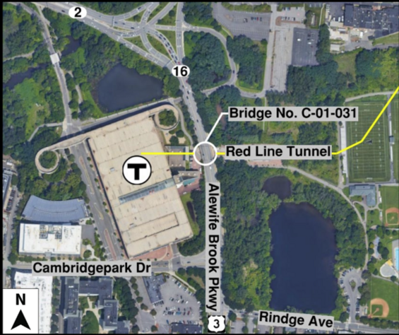 Aerial view of project area.