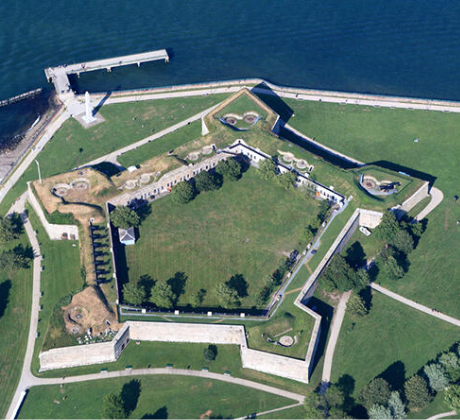 view of castle island