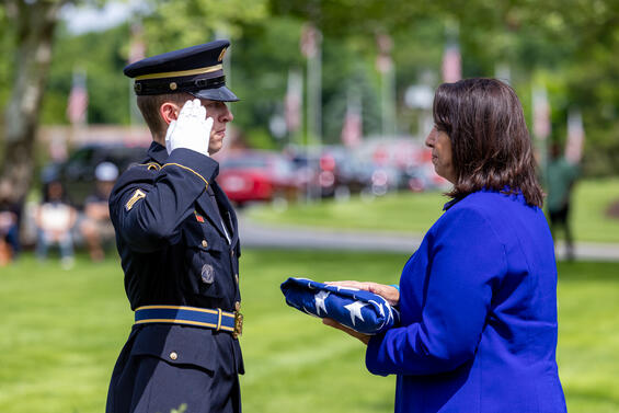 Lt. Gov. at the Agawam Memorial Day ceremony