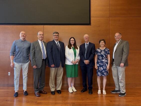 State, local and university officials gather to celebrate grants in Darthmouth