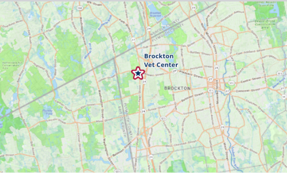 map of VA centers