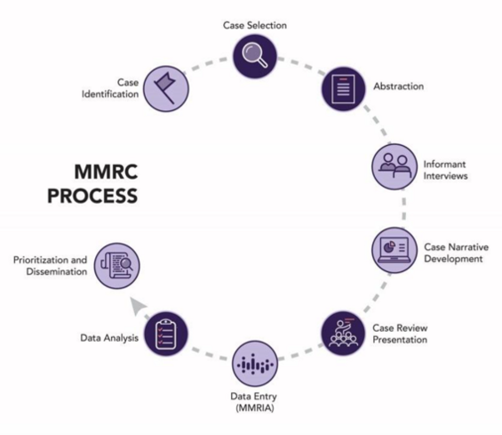 MMRC infographic wheel with icons. Details of infographic in text of page