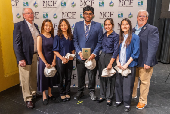 Lexington Highschool team members from left to right: Mari Kang, Jocelyn Chen, Rahib Hyder, Nalini Datta, Helen Miao