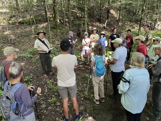 hikers preparing to hit the trails