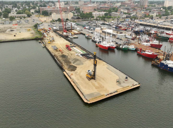 Leonard's Wharf in New Bedford under construction with help from federal funds