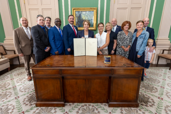 Governor Healey Ceremonially Signs Legislation Honoring Fallen Boston Firefighter Mathew Troy