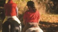 Girl riding horseback 