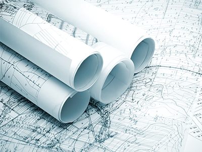 A pile of rolled up maps.
