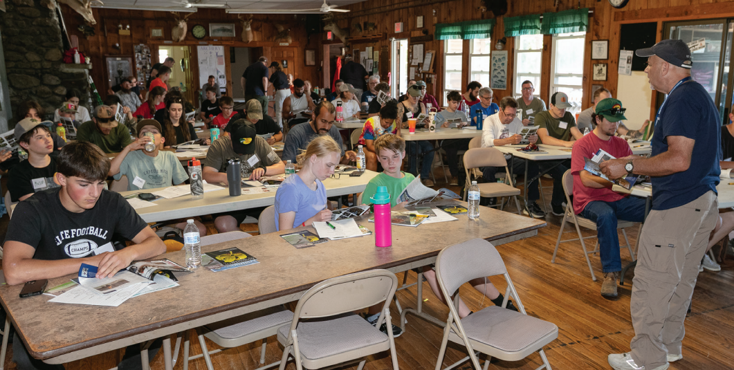 basic hunter education students in a classroom