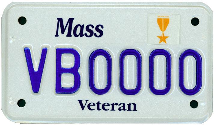 bronze star motorcycle plate