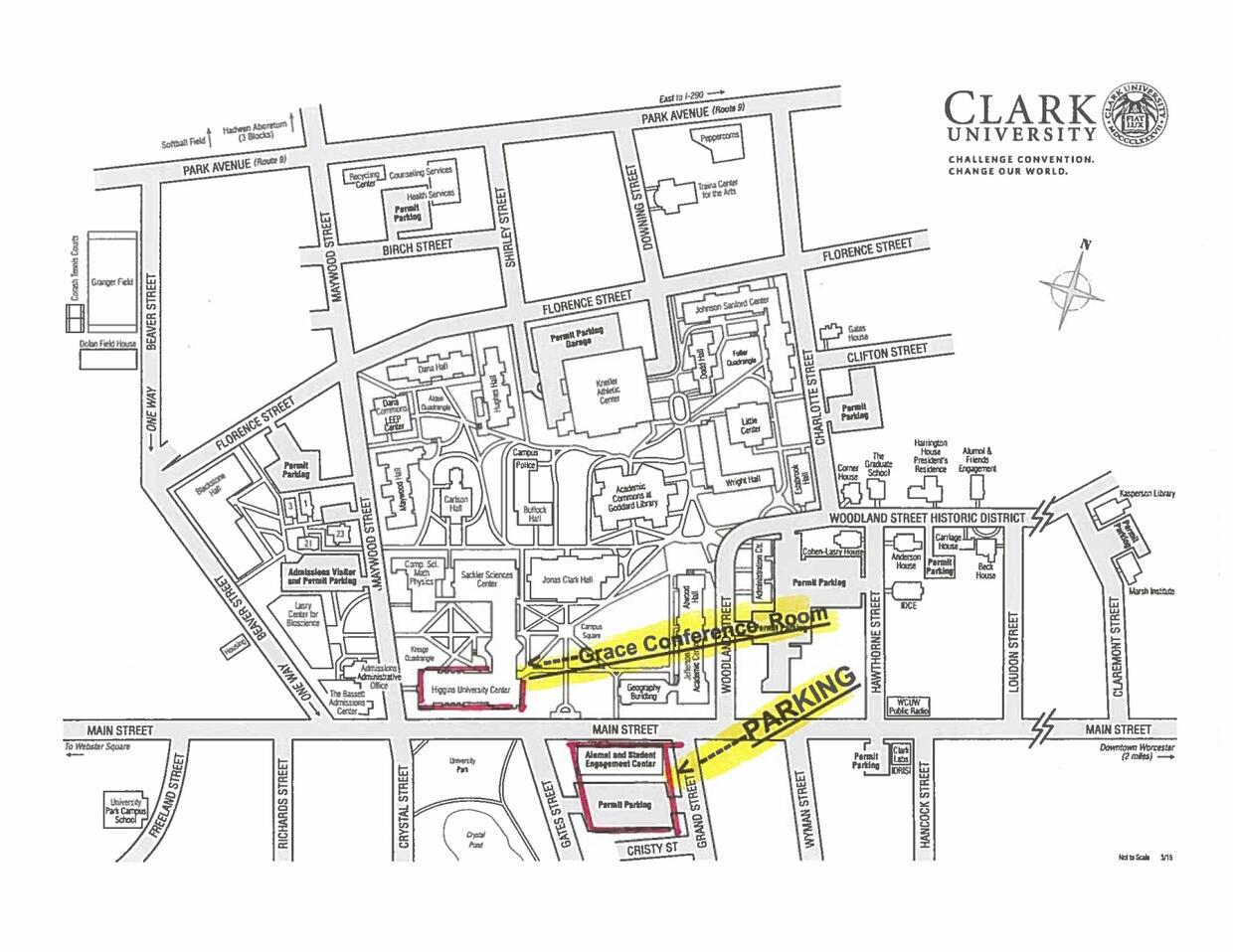 Clark University Campus Map