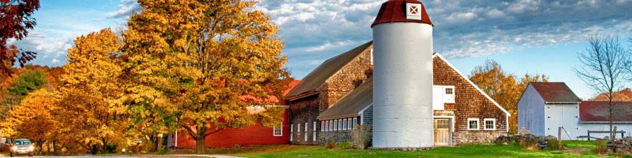 Massachusetts farm in Autumn