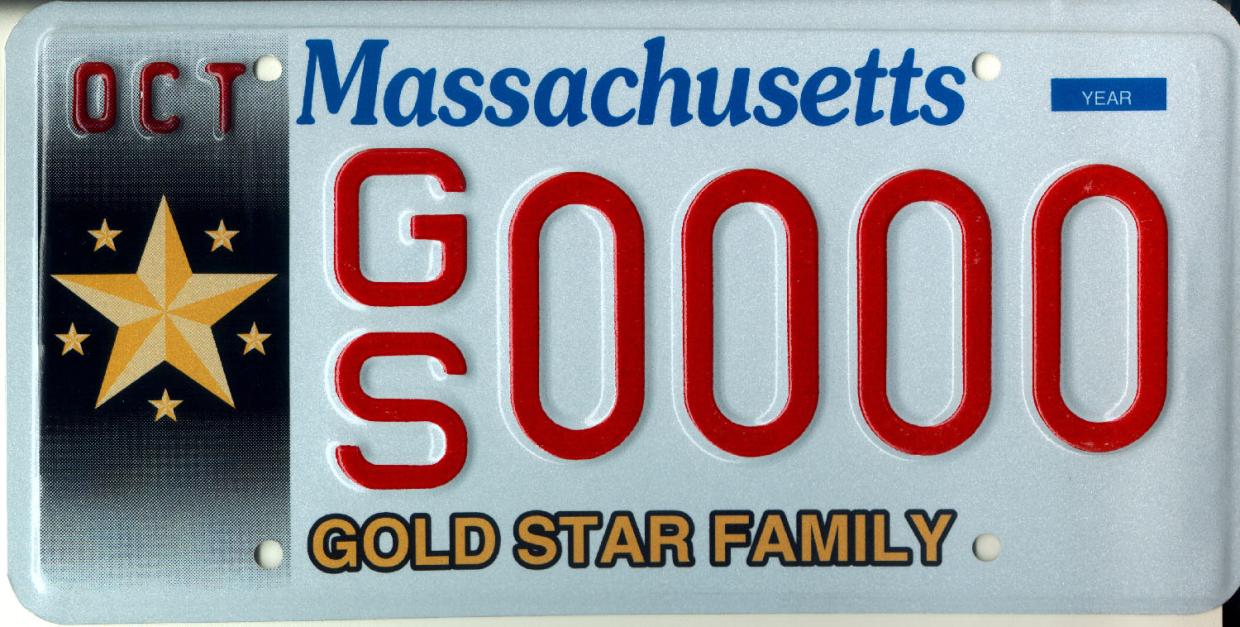 gold star family plate