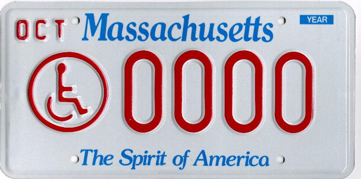 sample disability plate