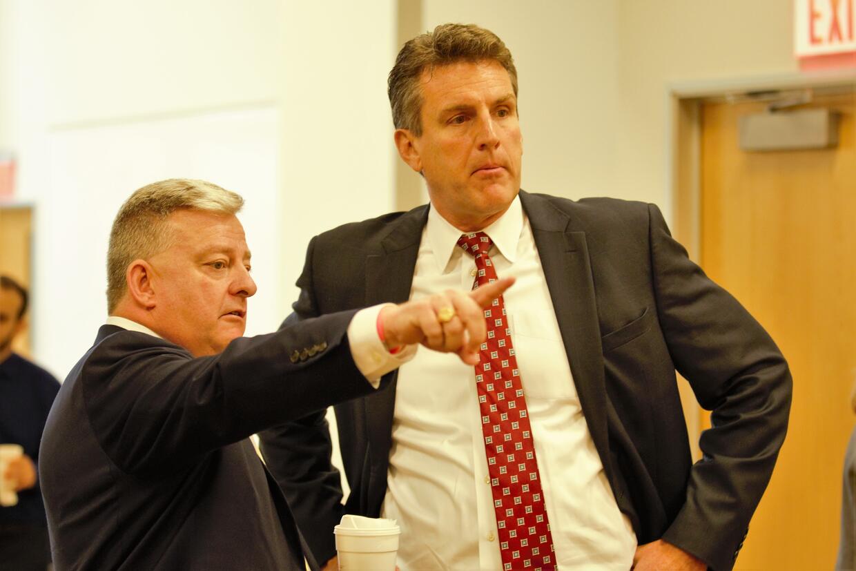 Commissioner Chris Harding and Secretary Jay Ash