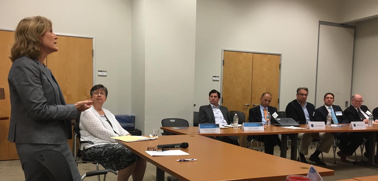 Council members Sue Arkuszewski and Eileen McAnneny reported in from their constituents