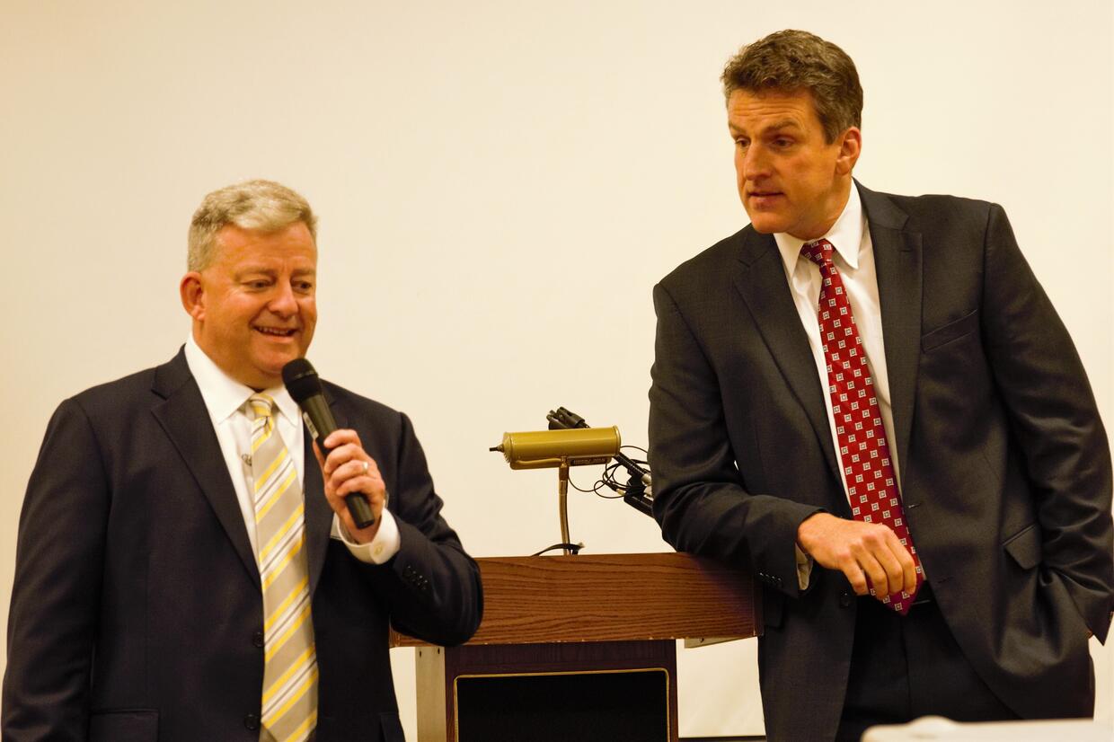 Commissioner Chris Harding and Secretary Jay Ash