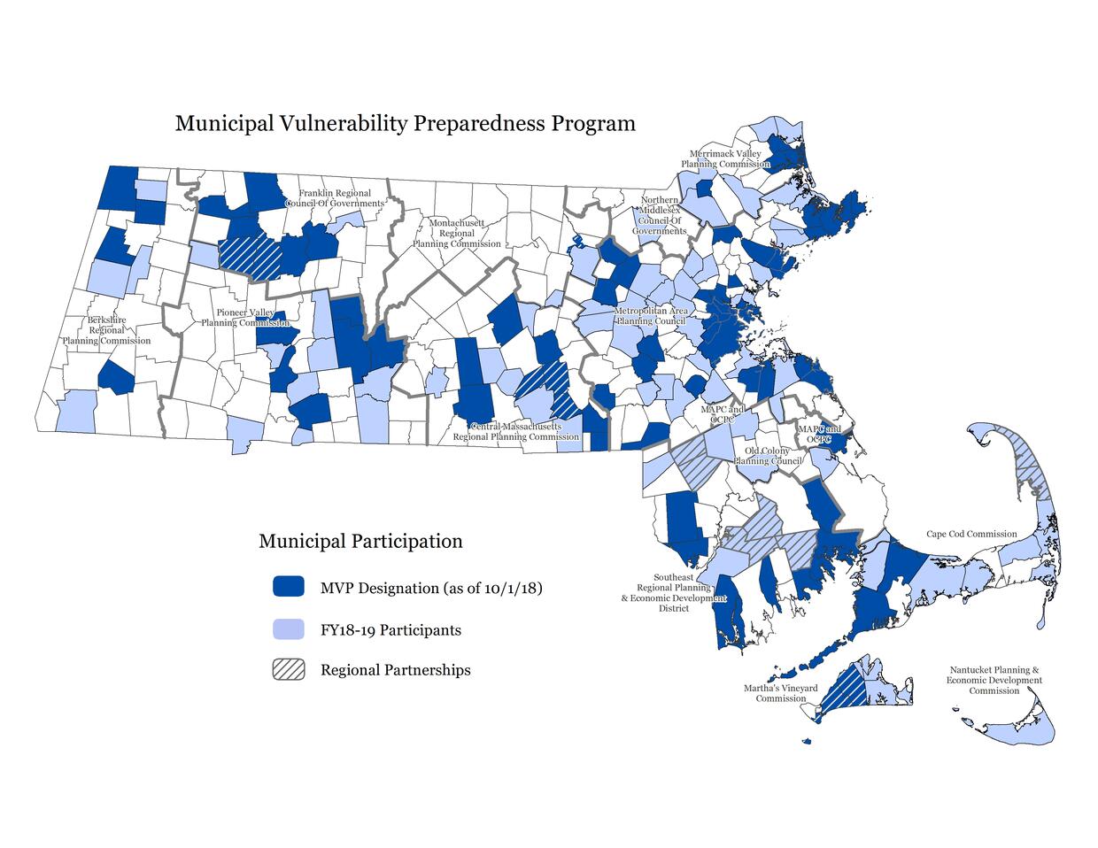 Municipal Participation map