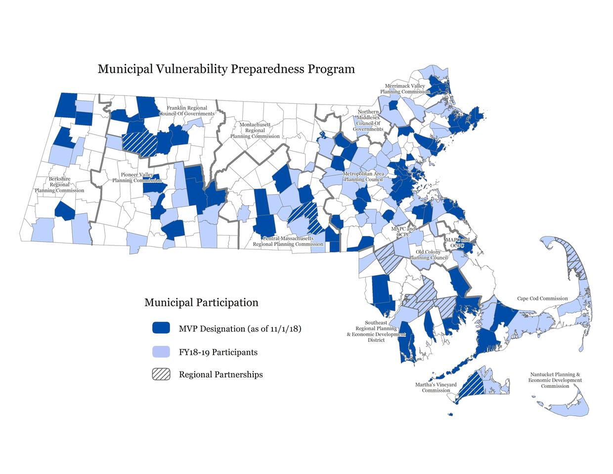 Municipal Participation map