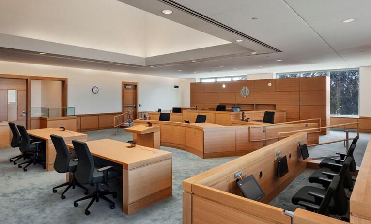 Interior of Taunton District Court