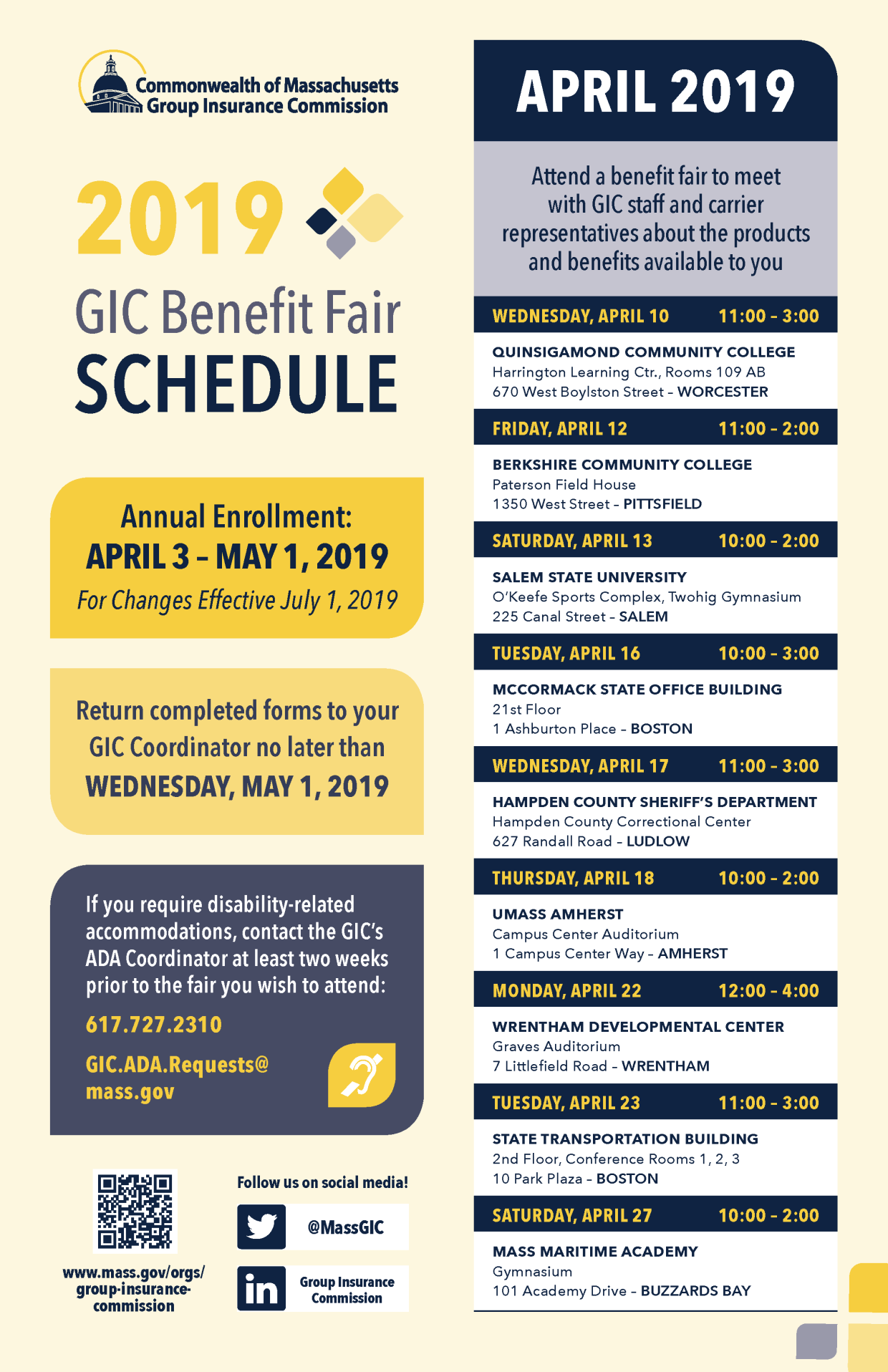 GIC Health fair poster