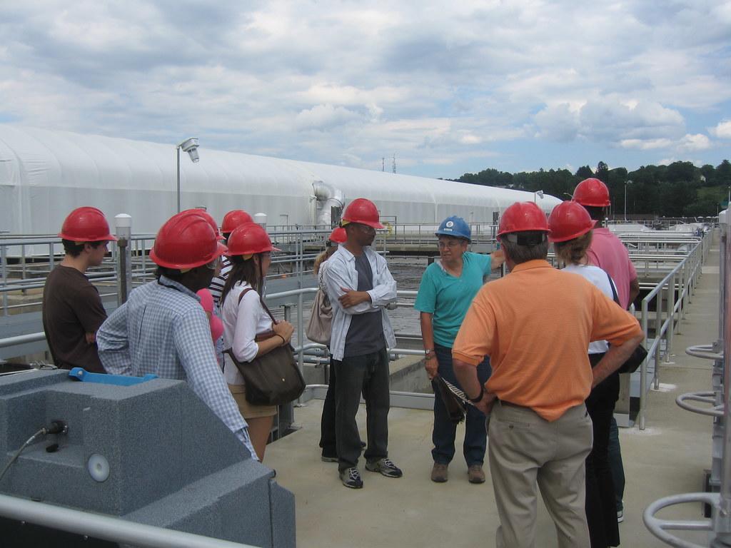 MassDEP staff at water treatment plant