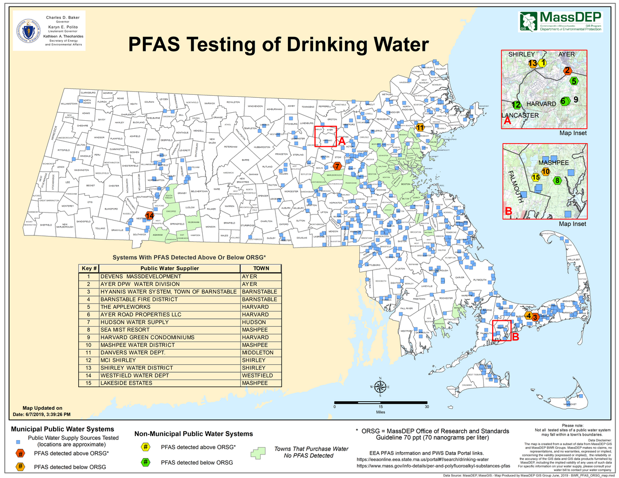 PFAS Testing of Public Drinking Water Sources
