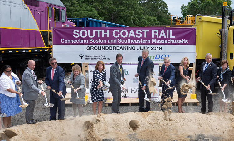 South Coast Rail July 2, 2019 groundbreaking ceremony in East Freetown