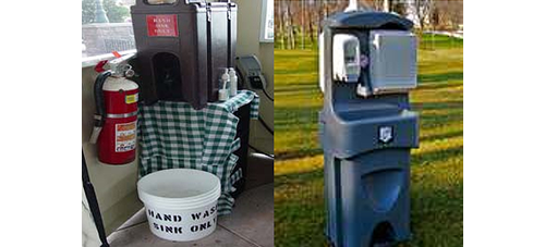 Photo of handwash station