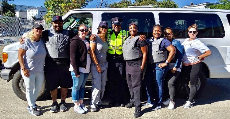 Group of probation officers who participated in enhancing public safety at the festival