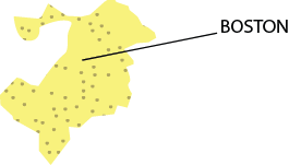 Map of Boston Network