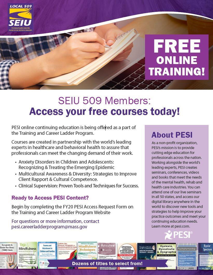 PESI Online courses for behaviour health professionals.