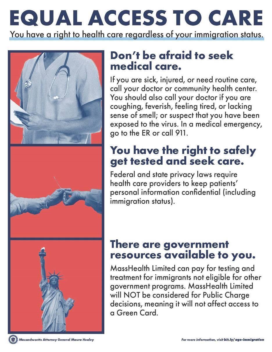Flyer on Equal Access to Health Care