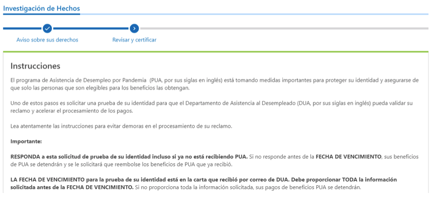 Nuevas Instrucciones De Verificacion De Identidad Pua Mass Gov