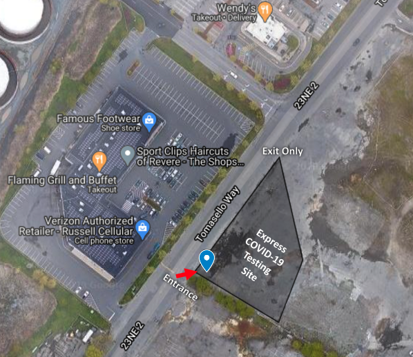 Google map of testing site location