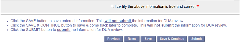 certification screen