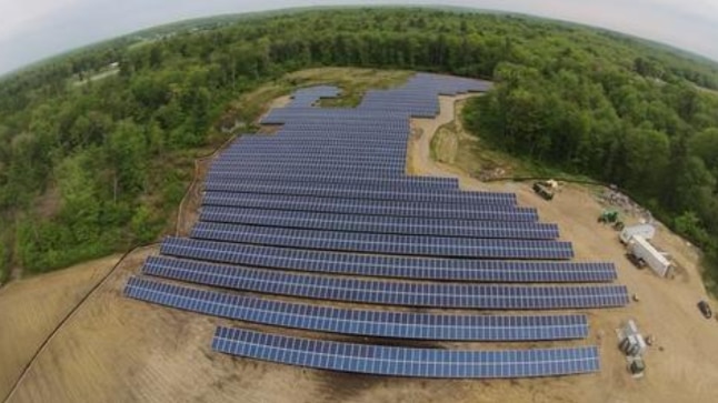 Community solar array in Rehoboth