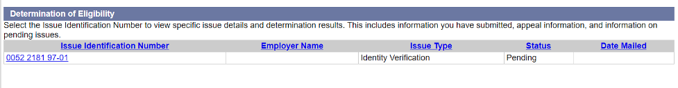 id number screen