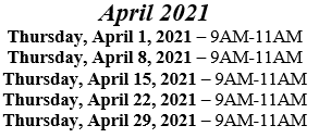 Workshop Dates