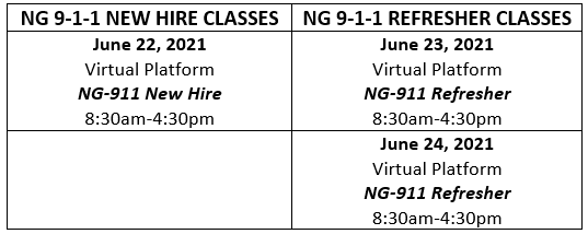 Training Calendar