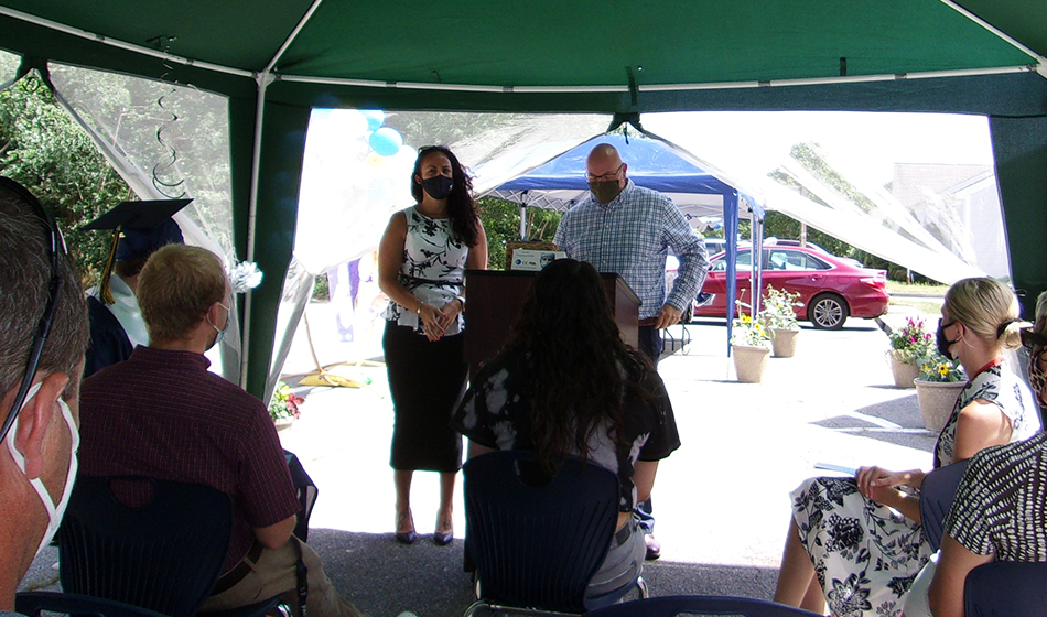 Program Manager Terence Ryan and Educator Chantal Morrison begin the event.