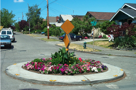 Neighborhood traffic circle