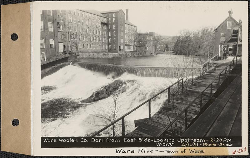 Ware Woolen Company Dam, 1931
