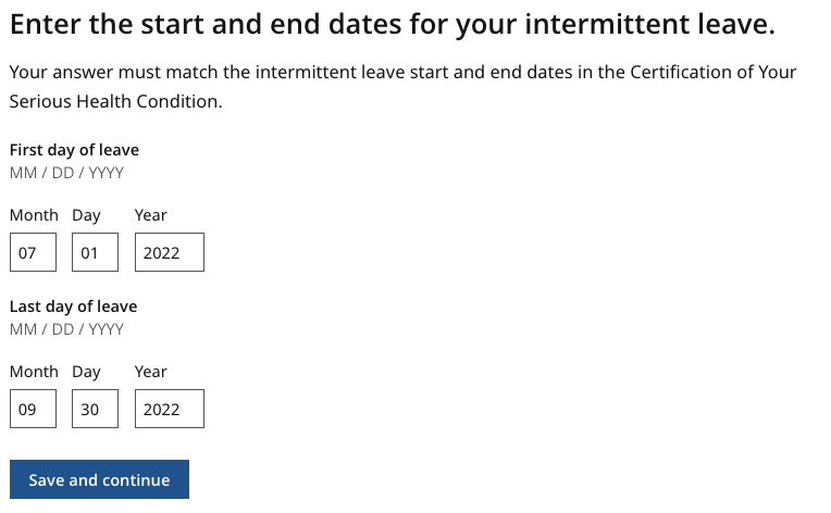 Med Intermittent 3 months