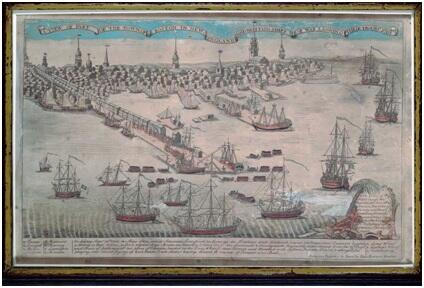 “A View of Part of the Town of Boston in New-England and Brittish [sic] Ships of War Landing their Troops!”, 1768, (1770)