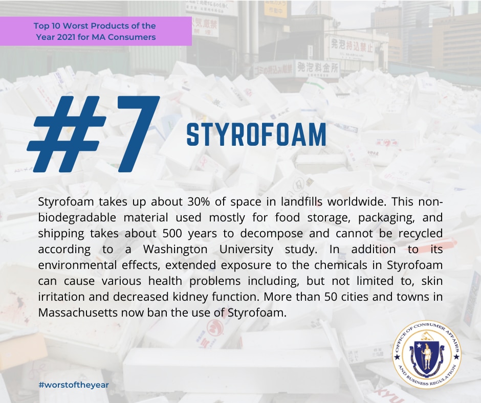 7. Styrofoam
