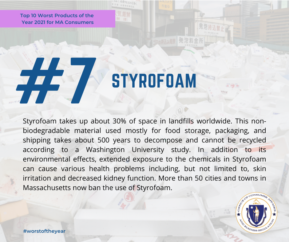 7. Styrofoam