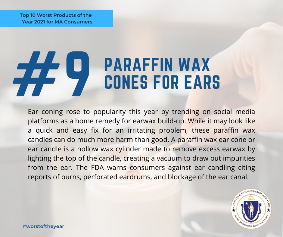 9. Paraffin Wax Cones for Ears