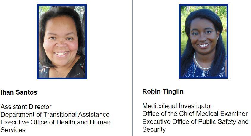 Ihan Santos and Robin Tinglin - Suffolk Fellowship Recipients